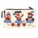 Trousse � crayons en coton biologique De Clovis � Fran�ois 1er, 21 x 12 cm