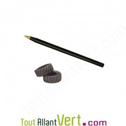 Stylo bille en pneu et plastique recycl� encre noire