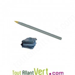 Stylo bille en jeans et plastique recycl� encre noire