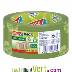 Ruban adh�sif d\'emballage recycl� vert