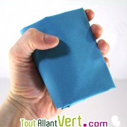 Housse pour sandwich ou gouter, reutilisable et lavable, bleu