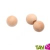 Aimant boule en bois naturel, lot de 3