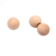 Aimant boule en bois naturel, lot de 3