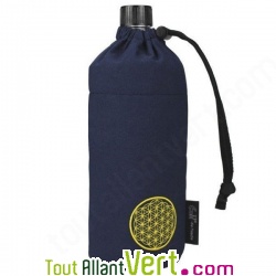 Gourde �cologique en verre isotherme Bleu 0.6 litres