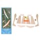 Kit 2 avions planeurs volants en bois et papier � monter 30cm