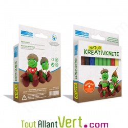 Pate � modeler en batons 10 couleurs 100% Cire d\'Abeille