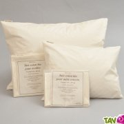 Taie d'oreiller coton bio, coloris naturel cru 60x60 cm Mille Oreillers