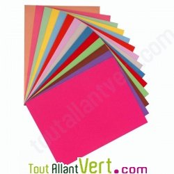 100 Chemises recycl�es 32x24cm pour A4, 5 couleurs