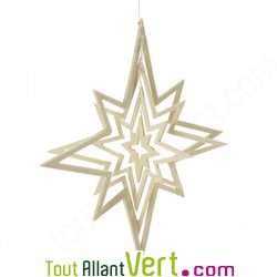 Suspension �toile en bois pour No�l, 20 cm