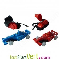Circuit de voitures aliment� par une manivelle � dynamo, 6 ans+