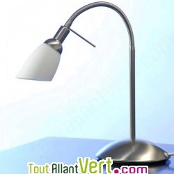 Lampe de table blind�e, m�tal bross� contre champs �lectromagn�tiques