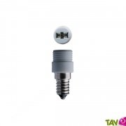 Adaptateur douille en cramique  vis E14 pour halogne G9