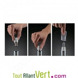 Adaptateur douille en c�ramique � vis E14 pour halog�ne G9