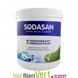 Blanchissant �cologique Sodasan, pot de 500g