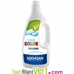 Lessive liquide �cologique Color Sodasan 1.5 litre