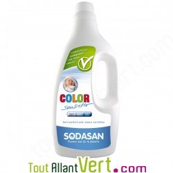 Lessive liquide �cologique peaux sensibiles Sodasan 1.5 litre