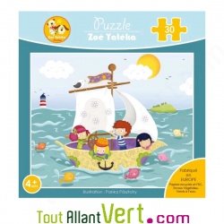 Puzzle enfant 30 pi�ces Le bateau, 29x24cm en �coconception