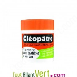 Pot de colle cleopatre blanche qui sent bon, 85 grammes