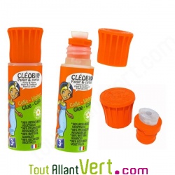 B�ton de colle liquide Cl�omousse, embout mousse, papier et carton 25g
