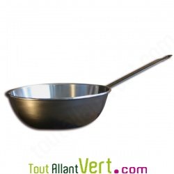 Po�le sauteuse en fer sans rev�tement 28cm