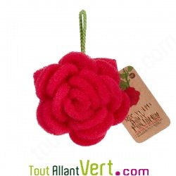 Eponge exfoliante en forme de rose, � partir de bouteilles recycl�es en PET