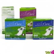 Serviettes et tampons naturels et coton biologique, SilverCare