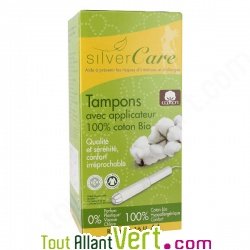 Serviettes et tampons naturels et coton biologique, SilverCare