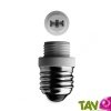 Adaptateur douille en c�ramique � vis E27 pour halog�ne G9