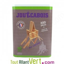 Jeu construction bois enfant 200 pi�ces, d�s 3 ans, Jouecabois