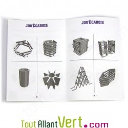 Jeu construction bois enfant 200 pi�ces, d�s 3 ans, Jouecabois