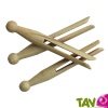 Pinces � linge multi-usages en bois uniquement, lot de 25