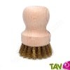 Brosse casserole en laiton et bois de htre 