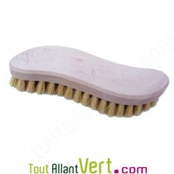 Brosse � linge mi-dure, fibre v�g�tale de sisal ergonomique en S
