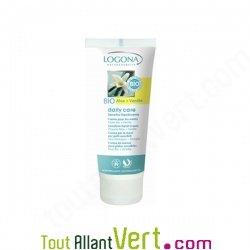 Cr�me mains vanille et aloe bio hydratation au quotidien Logona, 100 ml