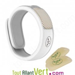 Bracelet anti moustiques aux huiles essentielles Parakito Blanc