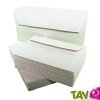Enveloppes recycles blanches, bandes enlevables, lot de 50
