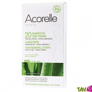 20 bandes cire froide bio Corps prt  l'emploi + 1 huile aprs pilation, Acorelle