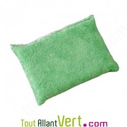 Eponge microfibres vert clair 14cm x 10 cm