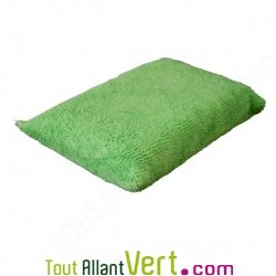 Eponge microfibres vert clair 14cm x 10 cm
