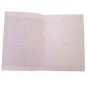 Cahier Travaux Pratiques Page blanche + page grands carreaux, A4 48p rouge