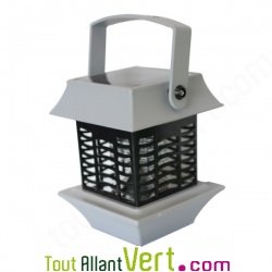 Lampe anti moustique solaire, electrocution grille lumi�re bleue