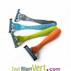 Rasoir issu de pot de yaourt recycl� Jaune Citron Triple Razor Preserve
