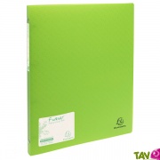 Classeur 4 anneaux polypro recycl� vert, Forever, dos 2 cm