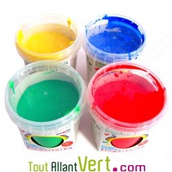 Peinture aux doigts �cologique - 4 couleurs primaires