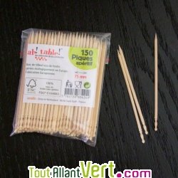 Cure-dents ou Piques ap�ritif en bois certifi� 