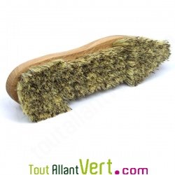 Brosse de mnage  rcurer poils durs en fibre vgtale et poigne