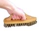 Brosse de mnage  rcurer poils durs en fibre vgtale et poigne