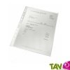 Pochettes perfor�es 100% recycl�es et transparentes, lot de 100, haut grammage