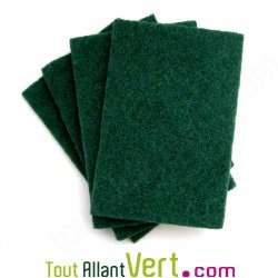 Tampons � r�curer grattante en bouteilles plastiques recycl�es, lot de 4