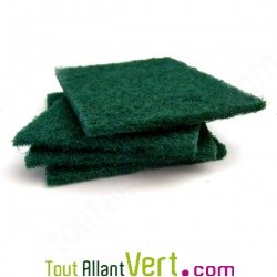 Tampons � r�curer grattante en bouteilles plastiques recycl�es, lot de 4